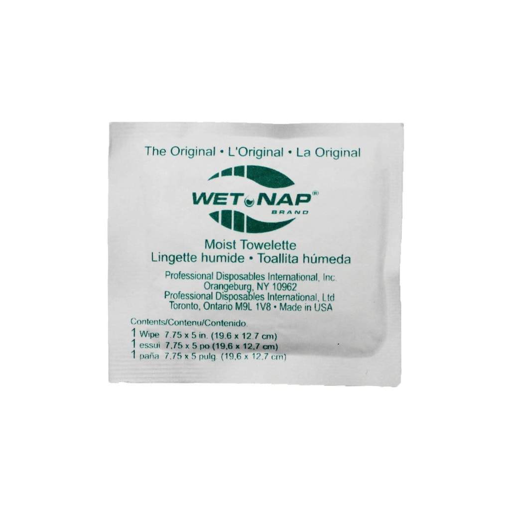 WET NAP MOIST TOWELETTES - 100/BAG