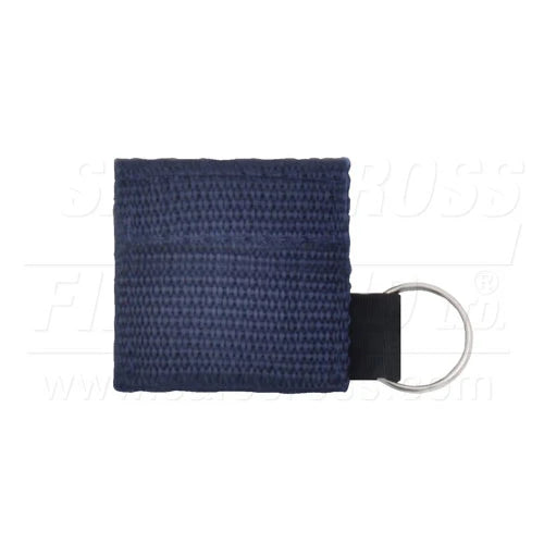 CPR FACE SHIELD IN MINI POUCH - NAVY BLUE