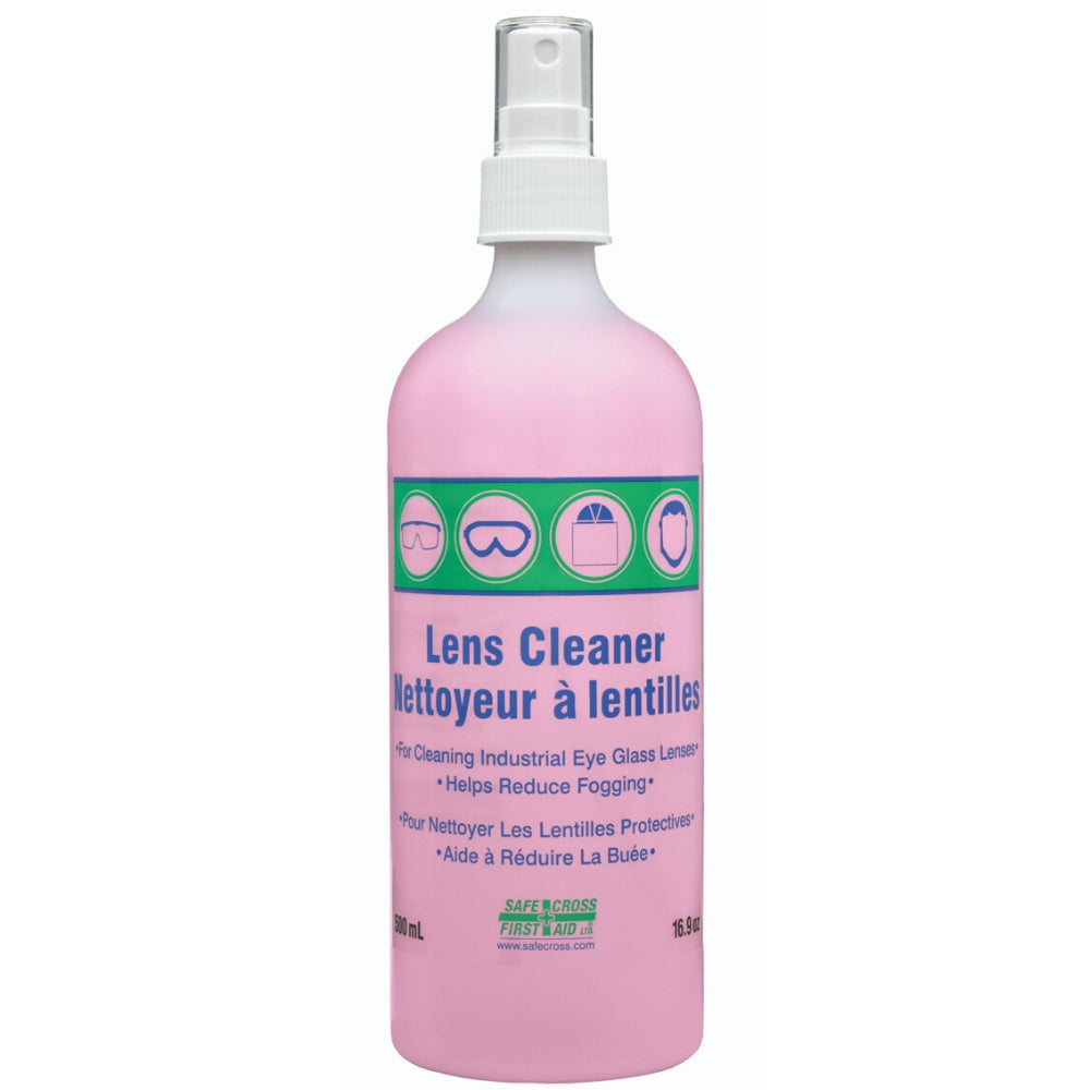 LENS CLEANING SOLUTION - 500 mL (FITS ALL SAFECROSS STATIONS 25550 & 25173) SPRAY PUMP