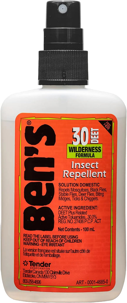 BEN's 30 TICK & INSECT REPELLENT - 30% DEET 100 mL SPRAY PUMP