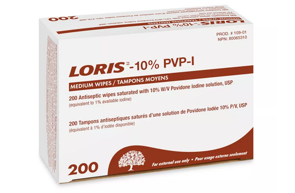 POVIDONE - IODINE ANTISEPTIC PREP PADS 200/BOX