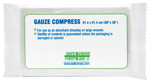 GAUZE COMPRESS - 91.4 x 91.4 cm EACH
