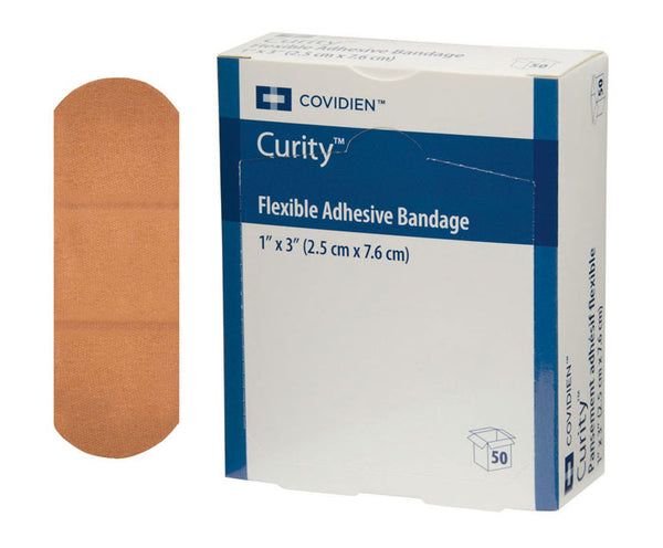 CURITY FABRIC BANDAGES - 2.5 x 7.6 cm 50/BOX
