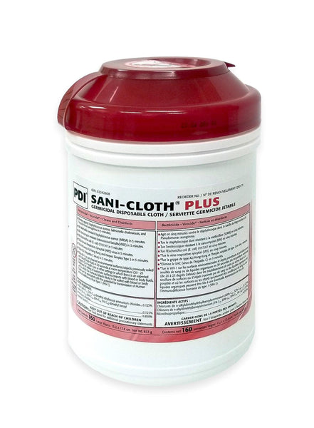 SANI-CLOTH PLUS HARD SURFACE DISINFECTANT CLEANER 160/TUB