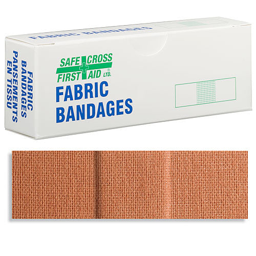 FABRIC BANDAGES - FINGERTIP LARGE 4.4 x 7.6 cm 100/BOX - First Aid Direct