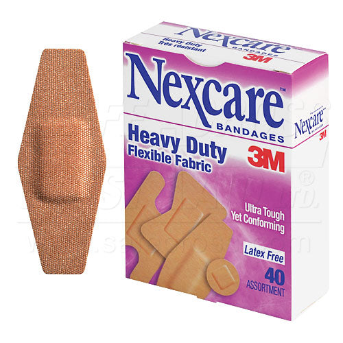 Plastic Bandages, Assorted Sizes, 20 Per Box